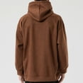 thumbnail image 2 of gvdentm Mens Hoodies Hoodies for Men Cowl Neck Sweatshirts Casual Pullover Fall Winter Loose Fit Tops Brown,XL, 2 of 4