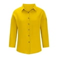 thumbnail image 6 of tarylea Oversized Tops for Women Button down Lapel Shirts Long Sleeve Solid Color Shirts Casual Business Tops, 6 of 6
