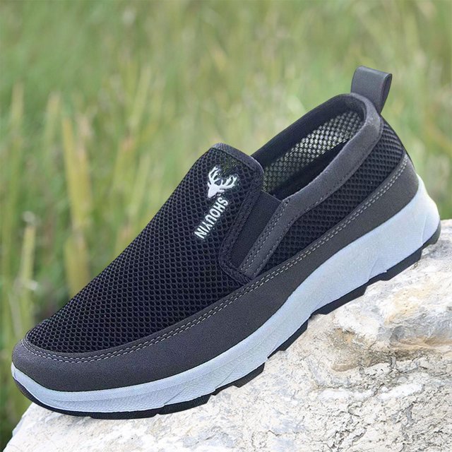 Zapatos Informales para Hombre, Zapatillas Deportivas, Parte Superior Baja, Suaves, Elegantes, Ligeras, Suelas de Goma, Zapatos para Caminar para Negro Salvador Zapatillas deportivas