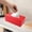Red, variant on YIMWNYI Rectangular PU Leather Tissue Box Cover, Stylish Tissue Holder, Magnetic Bottom Design, Elegant Decor for Bathroom, Office, Car, Easy to Clean, Waterproof, Organized Tissue Storage