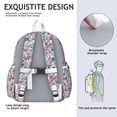 thumbnail image 5 of Pioneer Flower Backpack for School,Cute School Bag,Schoolbag with Adjustable Shoulder Straps & Padded Back,13.4"x11"x4.7", 5 of 6