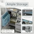 thumbnail image 5 of Christopher Knight Home 36" Bathroom Vanity, Ceramic Sink, 2 Tip-out Storage Drawers, Soft Close Doors, Light Gray, 5 of 13