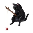 thumbnail image 2 of Adornos de pesca de gatitos, paisaje de pecera, maullido de pesca, buen clima, ocio, gato, pesca, decoraciones colgantes de gato, 2 of 2