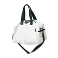 thumbnail image 2 of Lipstore Sac de Sport Polyvalent Léger Sac de Nuit pour Randonnée Natation Entraînement Physique Blanc, 2 of 8