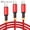 Red, variant on Cshidworld 3Pack [Apple MFi Certified] Lightning Charger Cables (3/6/6ft), Nylon Fast Charging Cord Compatible with iPhone 13/13 pro/12/11/11 Pro/X/Xs Max/XR/ iPad Air 2/Mini Airpods