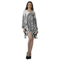 thumbnail image 2 of Moomaya Robes Décontractées Femmes Rayonne Robe Mini à Manches Longues pour Femmes, 2 of 4