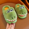 thumbnail image 6 of MUXiin Toddler Slippers Size 8 Girls Slippers Dinosaur Design Indoor Footwear Cozy Comfortable Home Use Winter Everyday Wear For Kids Ages 4 To 13(9-9.5 Years,Green), 6 of 9