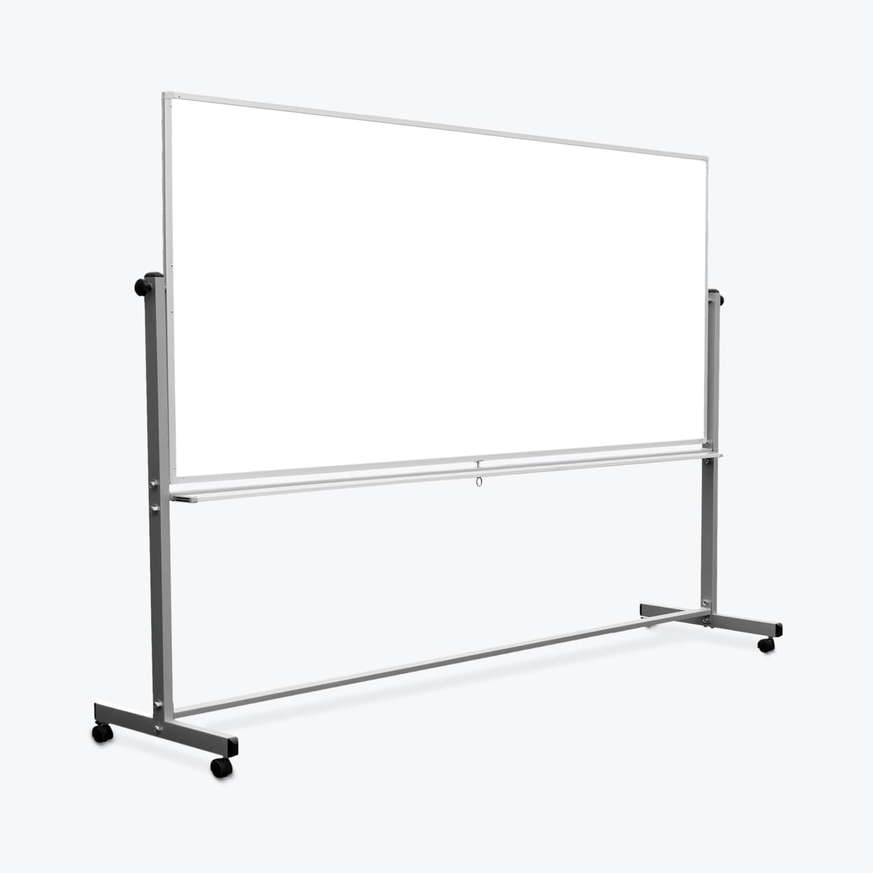 Luxor Mobile 96"W x 40"H Dry Erase Double-Sided Magnetic Whiteboard with Aluminum Frame and Stand