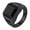 Black, variant on Men's Stainless Steel Vintage Square Black Agate Signet Rings Simple Polished Thumb Rings for Him Black Size 11