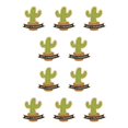 thumbnail image 1 of Sonducket Broche de dibujos animados de Cactus verde en maceta con forma de hoja de planta, joyería esmaltada, alfileres de solapa, para ropa, XZ3281 10Conjunto, 1 of 6