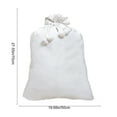 thumbnail image 2 of JVBTVB Large Christmas Drawstring Gift Bag – Reusable Holiday Storage Bag for Presents, Decorations & Party Supplies, Festive Fabric Sack with Drawstring Closure & Wool Ball, 27.5 x 19.7 Inches, 2 of 6