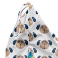 thumbnail image 5 of Cartoon Lounger Chair Bag, Dog Faces Puppy Heads Playroom Pastel, High Capacity Storage with Handle Container, Lounger Size, Mauve Taupe Night Blue, by Ambesonne, 5 of 5