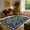 Blue, variant on Washable Area Rug 8x10ft, Low-Pile Non-Slip Boho Floral Rug - Stain-Resistant Indoor Carpet for Living Room, Bedroom, Farmhouse, Playroom