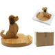 thumbnail image 3 of Soporte de Madera para celular Perrito Chocolate, 3 of 4