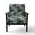 thumbnail image 4 of Designart "Neutral Tones Of The Coastal Tropics I" Beige Tropical Upholstered Accent Chair - Tropical Arm Chair For Living Room, 4 of 5