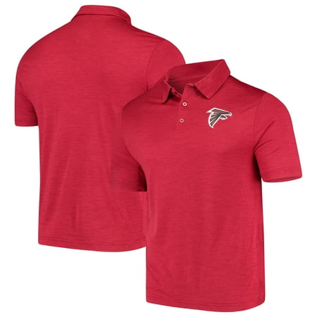 Atlanta Falcons Majestic Iconic Positive Production Polo - Heathered Red