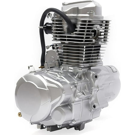 MIDUO 4 Stroke Vertical Engine, 200cc/250cc CG250 ATV Engine Motor, Single Cylinder w/Air-Cooled Vertical Engine w/Manual Transmission Reverse Aluminum Alloy CDI 10.0KW/8500Rpm 14.5N.m/7000Rpm