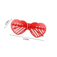 thumbnail image 3 of UttpKLBx 2024 New Light Up Glasses Party Supplies Glow Glasses Costumes Neon Flashing Plastic Shutter Shades Kids/Adult Glow In Dark Party Favors Must Have Beach Items (Red), 3 of 8