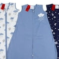 thumbnail image 3 of Yoofoss Baby Sleep Sack 0-6 Months Wearable Blanket for Babies 100% Organic Cotton 2-Way Zipper TOG 0.5 Toddler Sleeping Sack 3 Pack, Sleep Sacks, 3 of 8