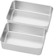thumbnail image 4 of 2Pcs Tiramisu Cake Pan Stainless Steel Baking Pan Cake Baking Molds Stainless Steel Boxes, 4 of 8