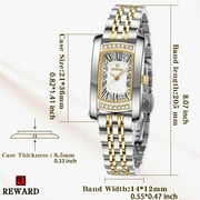 Watches Women with Date Silver Stainless Steel Luxury Ladies Watches with Small Writs Diamond for Women Waterproof Elegant Dress Quartz Analog Womens Wrist Watches Reloj de Mujer