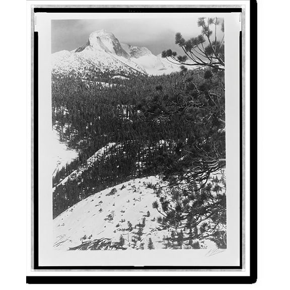 Historic Print, Mount Galen Clark, Yosemite Park, 16" x 20"