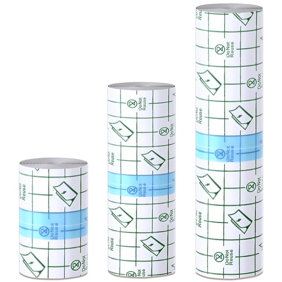 XIRQI 2026 New 3 Rolls Second Skin Tattoo Cover,Waterproof Tattoo Aftercare Bandage Breathable Tattoo Cover Up Patch Tape Tattoo Film 2",4",6" X 2.2 Yard Tattoo Supplies for Healing Wrap Swimming