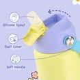 thumbnail image 3 of Hawsaiy 12oz Kids Insulated Water Bottle with Straw Lid,Leak-Proof Stainless Steel BPA-Free for School Boys and Girls, 3 of 7