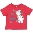 thumbnail image 3 of Inktastic Let It Snow Snowman Boys or Girls Toddler T-Shirt, 3 of 5