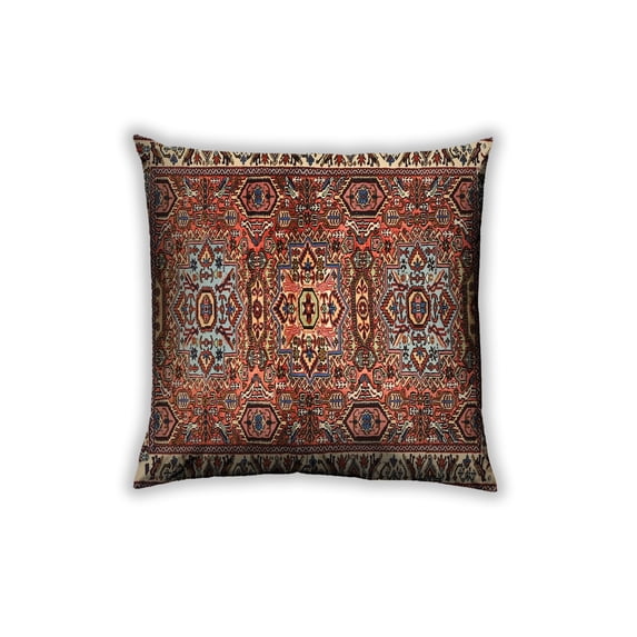 Ahgly Company Outdoor Square Traditional Throw Pillow, 18 inch by 18 inch