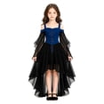 thumbnail image 2 of Gothic Witch Costume Dress Off Shoulder Renaissance High Low Gown Lace Up Vintage Evening Outfit For Halloween Party Juniors Teens, 2 of 8