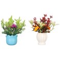 thumbnail image 3 of Plantas artificiales de acuario de silicona, exquisitas flores de acuario, plantas decorativas reutilizables para pecera para sala de estar, 2 uds., 3 of 5