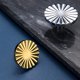 thumbnail image 5 of Lote mixto de 10 manijas de pétalos de gabinete de 30 mm manija pequeña de puerta de gabinete de lujo con luz nórdica [dorado] ANGGREK Otros, 5 of 8