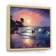 thumbnail image 2 of Designart "Seaside Stroll Beach Photo III" Beach Floater Framed Canvas Print, 2 of 7