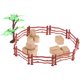 thumbnail image 1 of 1 juego de valla de juguete, mini valla para caballos, mini valla de heno, valla de juguete de granja, valla de jardín en miniatura, decoración de granja falsa, 1 of 7