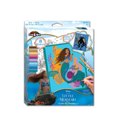 Cra-Z-Art Disney Little Mermaid Color by Number, Coloring Set, Beginner, Unisex Ages 4 and up
