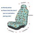 thumbnail image 3 of Wukai winter ski Dachshund Full Set Car Seat Covers with Soft Padding Universal Auto Front Seats Protector and Cushion Mat, 3 of 5