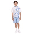 thumbnail image 3 of Sonic the Hedgehog Boys Hooded Cosplay Tee and Shorts, 2 Piece Outfit Set, Sizes 4-10, 3 of 12