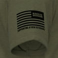 thumbnail image 3 of Rags of Honor Green Heather Americana T-shirt with our Freedom Isn't Free Flag Graphic, 3 of 4