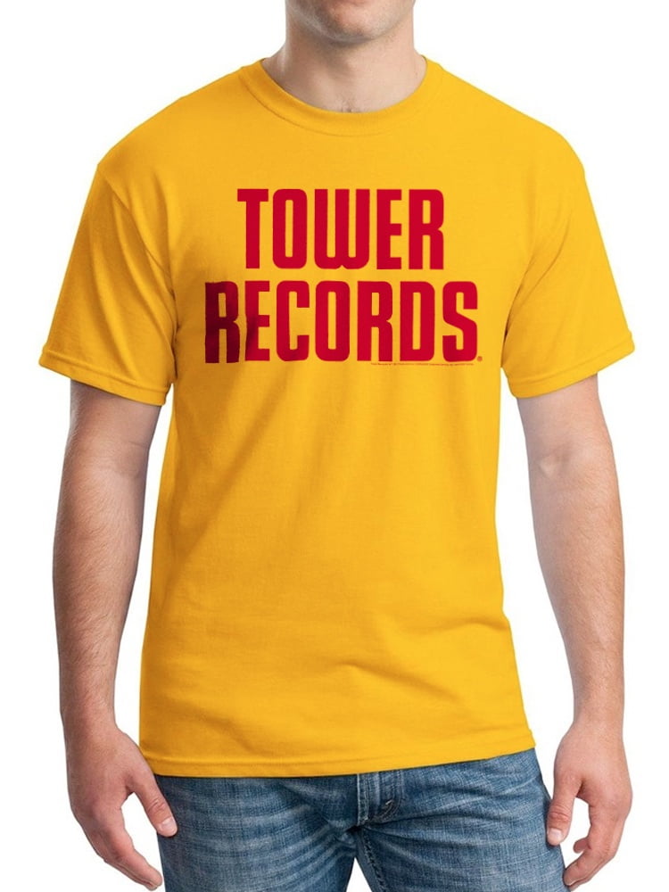 Tower Records Tower Records Vintage Stack Men's Gold Tshirt NEW