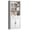 White, variant on SONGMY Grey Bookshelf, 75" Tall Bookcase, 6 Tier Adjustable Storage Shelves, Book Shelf with Anti-Tipping Device, Floor Standing Modern Display Rack for Living Room, Bedroom, Office