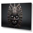 thumbnail image 2 of Designart "Tribal Makonde African Mask I" African Tribal Canvas Wall Art, 2 of 5