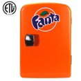 thumbnail image 1 of Coca-Cola Portable Thermoelectric Mini Fridge Cooler/Warmer, 6-Can Capacity, 4L/4.2 qt, 12V DC/110V AC for Home, Dorm, Car, Boat, Skincare, Beverages, Snacks, Medication, 1 of 9