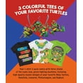 thumbnail image 6 of Nickelodeon Ninja Turtles T-Shirt, Toddler Boy Tee Kids Clothes, Gray/Black/Green, 3 Pack, 6 of 7