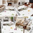 thumbnail image 6 of Groundhog 5'x7' Area Rug, Spring Floral Butterfly Botanical Washable Non-Slip Soft Rugs, Low-Pile Large Carpet for Living Room Bedroom Dining Room, Non-Shedding Accent Rug, 6 of 9
