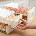 XUEYING Large Food Storage Containers with Lids Airtight Double Egg