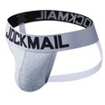 thumbnail image 3 of JOCKMAIL Men Jockstrap Cotton Sexy Thongs for Men Mens Athletic Supporter Jockstrap Underwear, 3 of 5