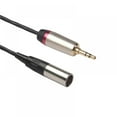 thumbnail image 3 of Câble Audio 3.5mm Mâle vers Mini XLR 3 Broches Mâle pour Appareil Photo Reflex, 3 of 5