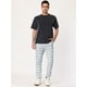 thumbnail image 3 of Pantalones chándal informales ajustados a cuadros Gris blanco T M, 3 of 6