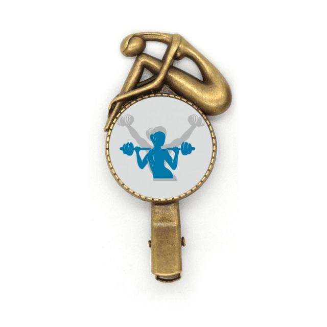Levantando pesas, gimiendo. Broche broche broche broche Metal retro